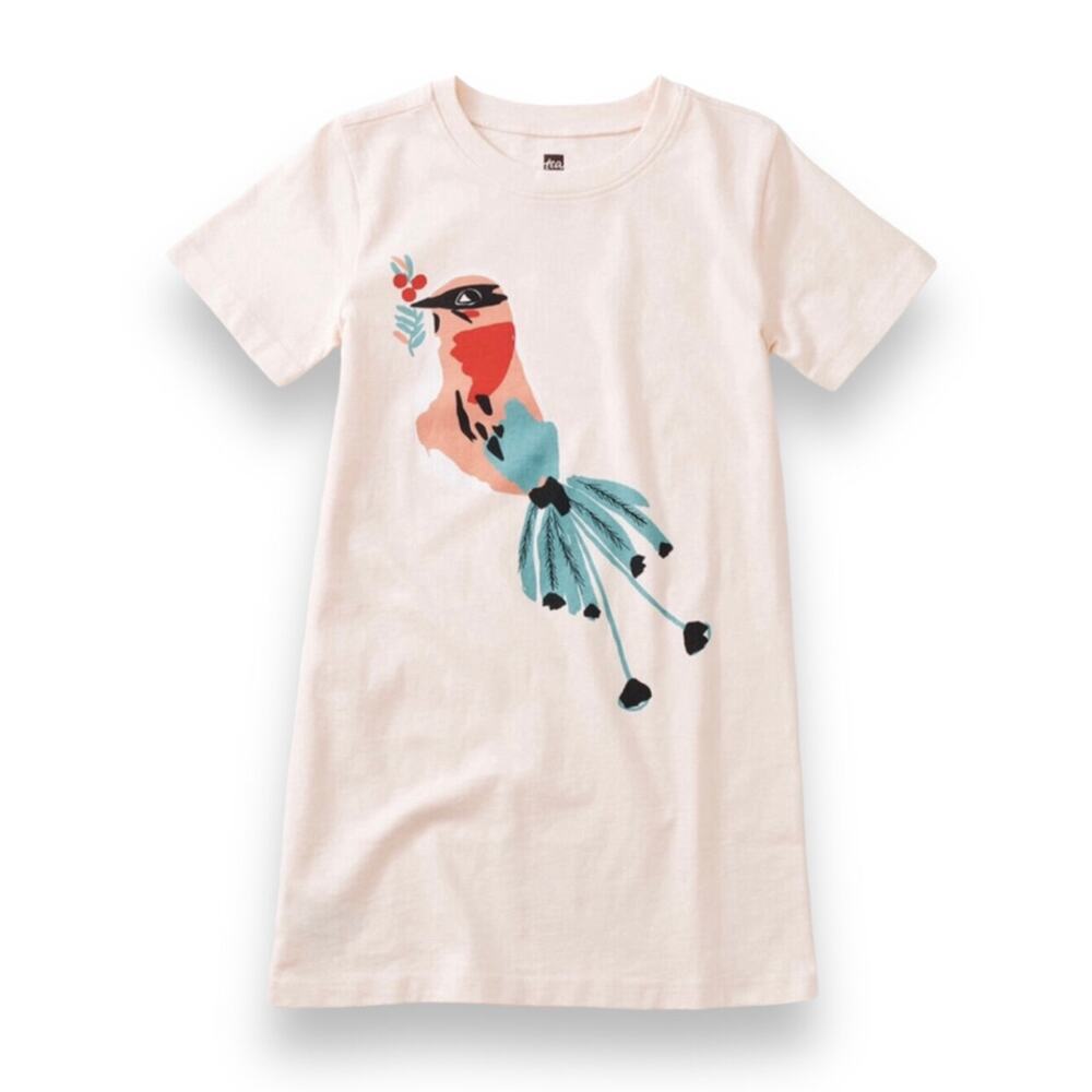 🆕 Tea Collection NWT Island Bird Graphic Dress. Size 2